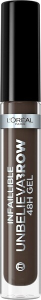 L&#39;Or&#233;al Paris Infaillible Unbelieva Brow 48H Gel 5.0 Gel para cejas marr&#243;n claro 3,4 ml