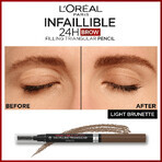 L'Oréal Paris Infaillible Brows 24H Filling Triangular Pencil 05 Light Brunette Creion sprâncene