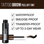 Maybelline New York Brow Tattoo Medium Brown semi-permanent brow color 02, 4.6 g