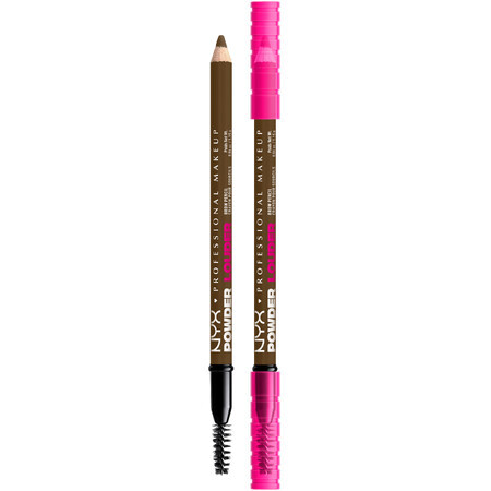 NYX Professional Makeup Powder Louder Brow Pencil Crayon à sourcils, brun doux