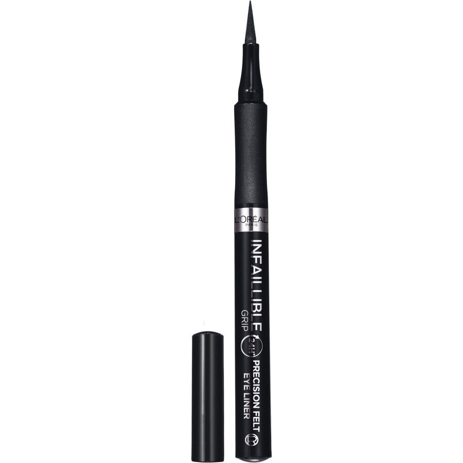 L'Oréal Paris Infaillible Grip 27H Precision Felt 01 eyeliner negru, 1 ml