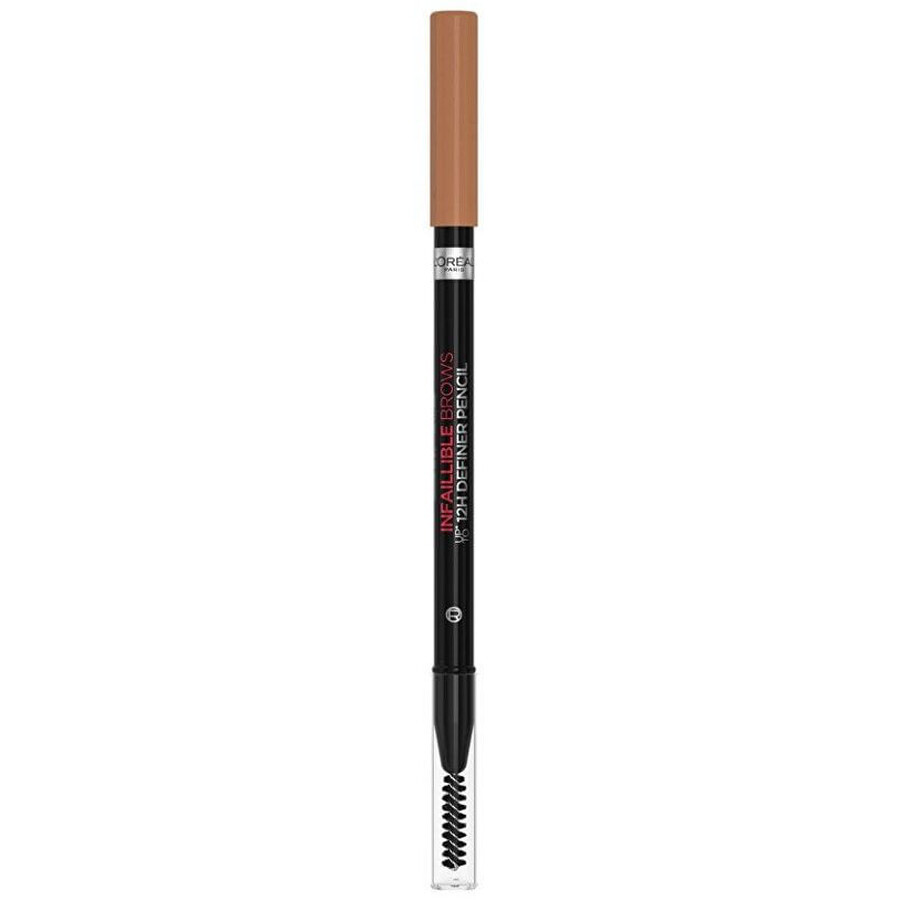 L'Oréal Paris 12H Infalible cejas 12H definidor 5.0 lápiz de cejas Castaño Claro, 1 g