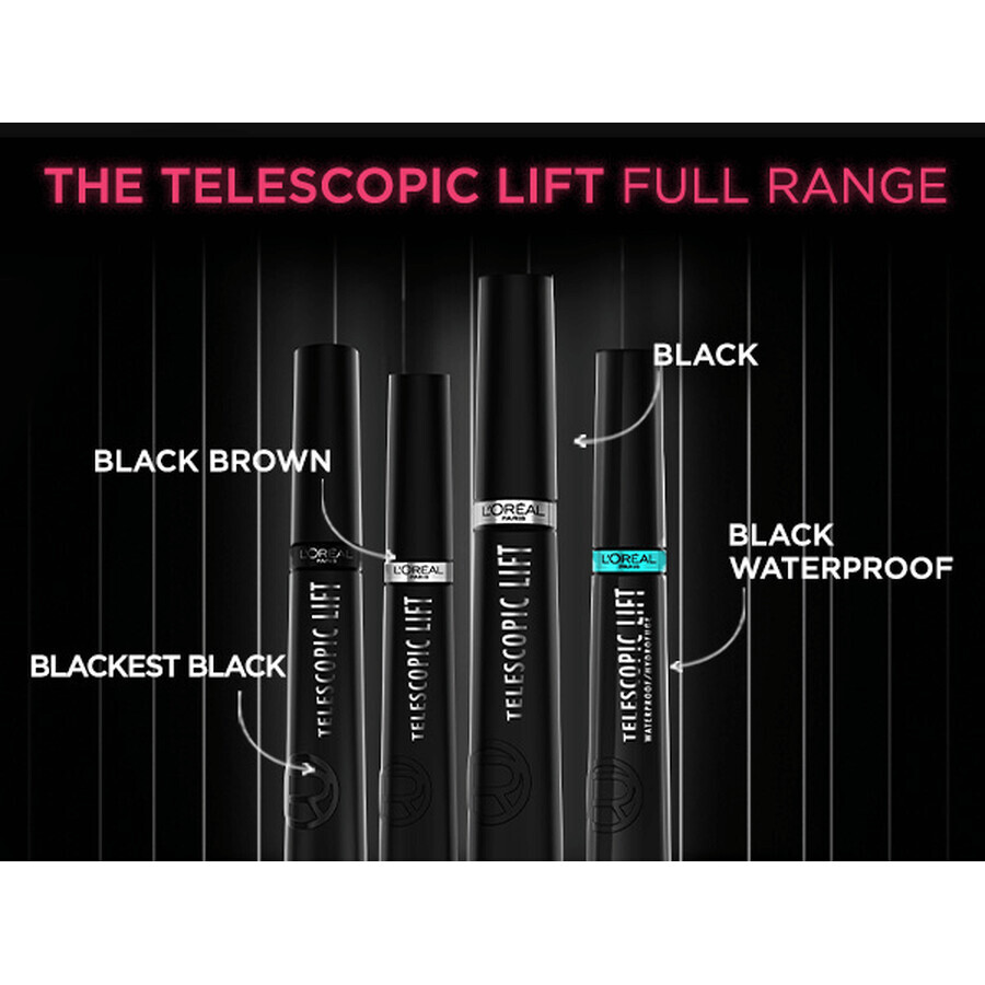 L'Oréal Paris Máscara de pestañas Telescópica Waterproof 8 ml