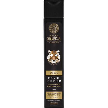 Natura Siberica Men Champú Energizante Cuerpo y Cabello 2en1 Furia del Tigre 250 ml