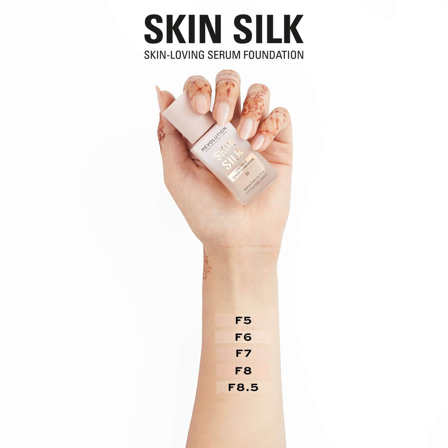 Revolution Skin Silk Silk Serum Fondotinta F8.5 make-up 23 ml