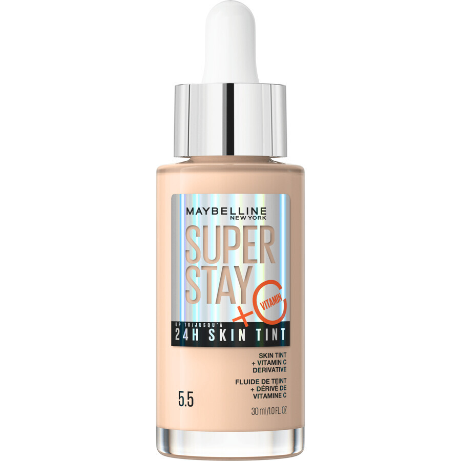 Maybelline New York Super Stay Vitamin C Tinte para la piel con vitamina C 5,5 ser, 30 ml