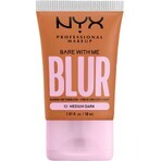 NYX Professional Makeup Bare With Me Blur Tint 12 Maquillage moyennement foncé, 30 ml