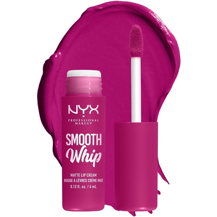 NYX Professional Makeup Smooth Whip Smooth Whip Matte Lip Cream 09 Baby Frosting Matte Liquid Lipstick, 4 ml