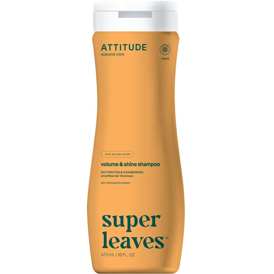 Attitude Super frunze Șampon cu efect de detoxifiere, strălucire și volum pentru păr fin 473 ml