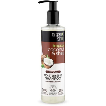 Natura Siberica Organic Shop - Coco y caramelo - Champú hidratante 280 ml