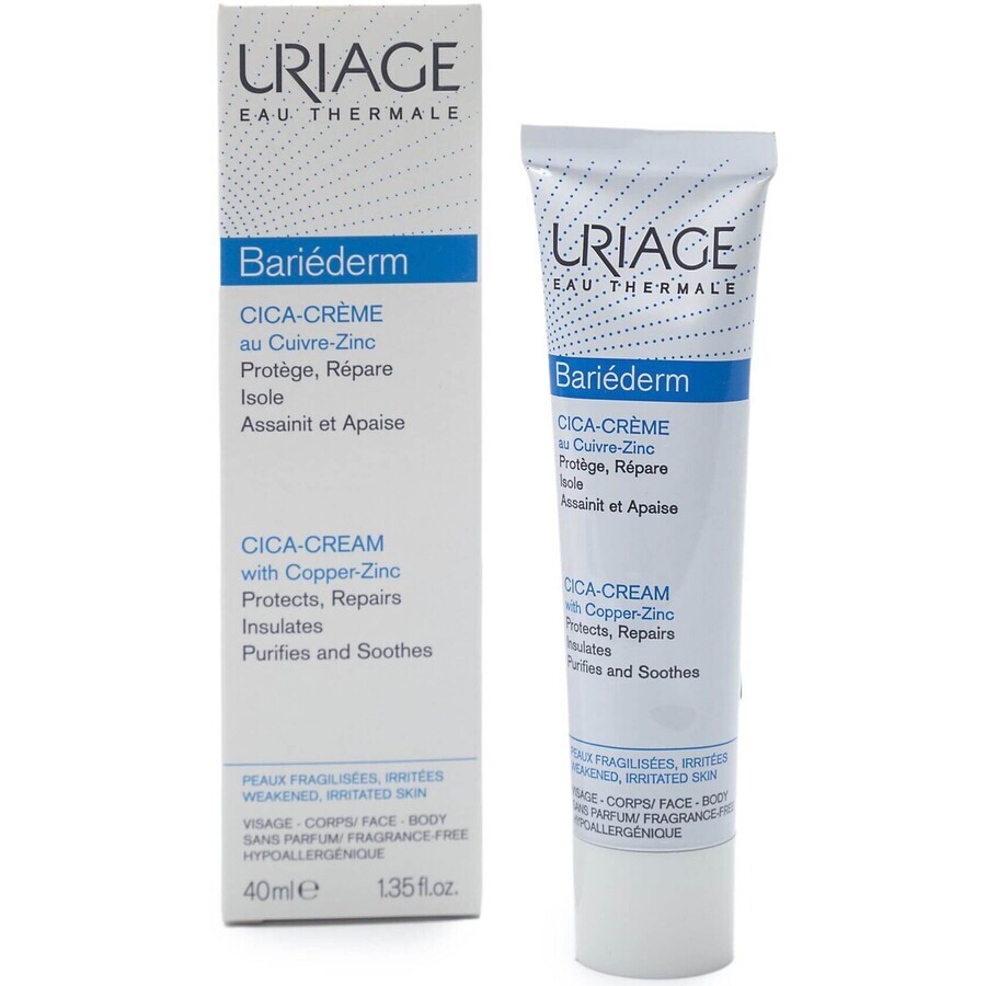 Uriage regenerating cream (Bariederm Cica Crème) 40 ml