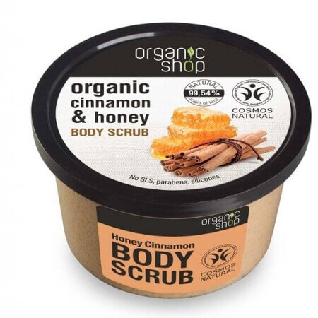 Natura Siberica Organic Shop - Body scrub with honey and cinnamon 250 ml