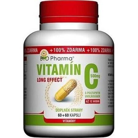 Bio Pharma Vitamine C 500 mg langwerkend 120 capsules