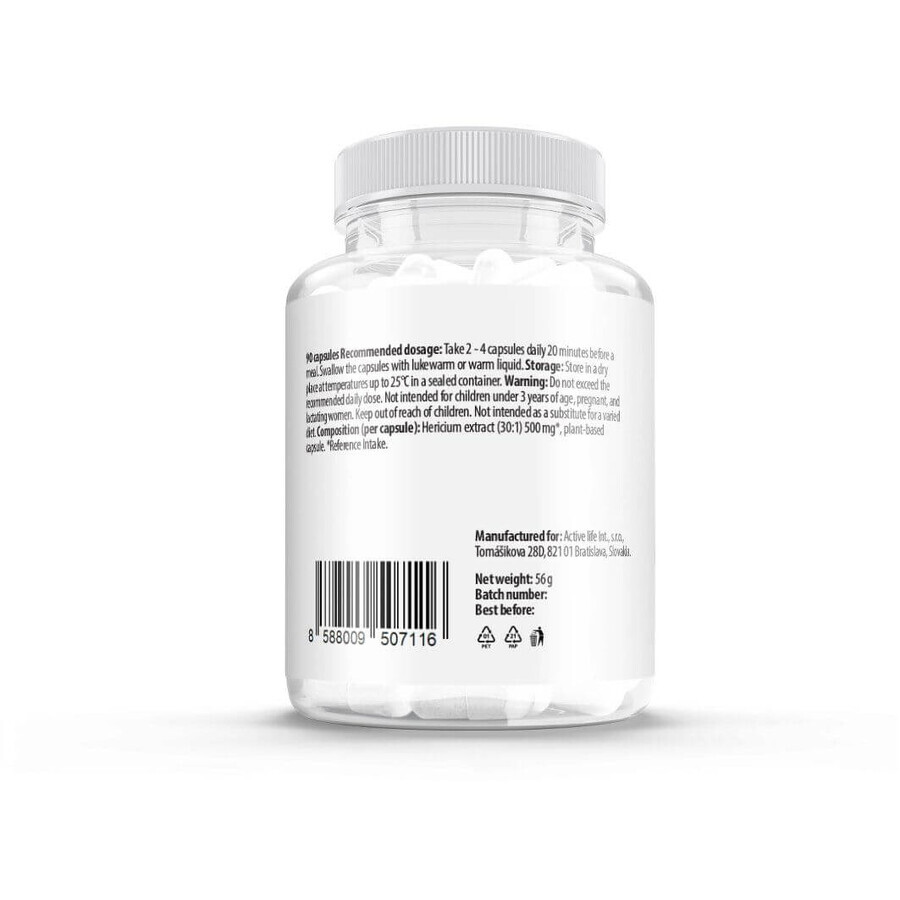 Zerex Hericium 500mg - memoria y concentración 90 cápsulas blandas