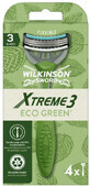 Wilkinson Sword Xtreme3 ECO afeitadora verde desechable 4 piezas