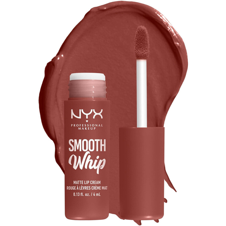 NYX Professional Makeup Barra de labios líquida mate Smooth Whip Smooth Whip Matte Lip Cream 03 Late Foam, 4 ml