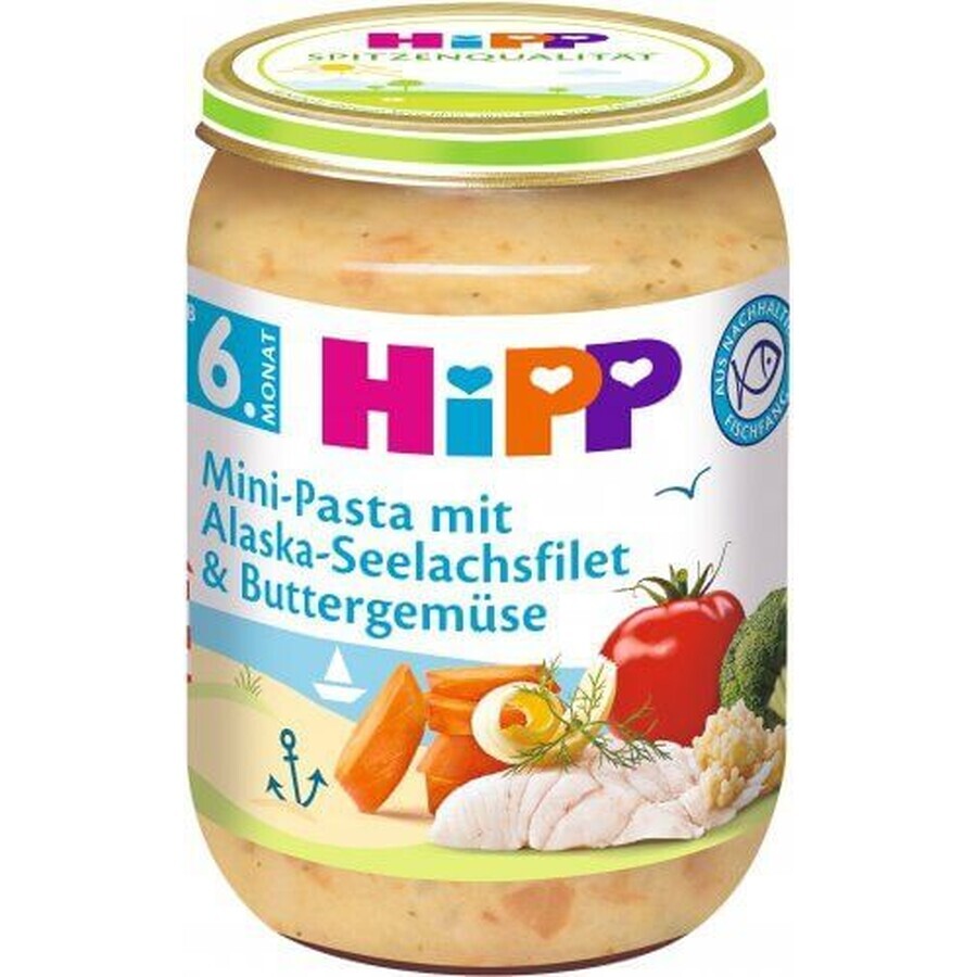 HiPP Mini-Nudeln mit Alaska-Seelachs in Gemüse mit Butter 190 g