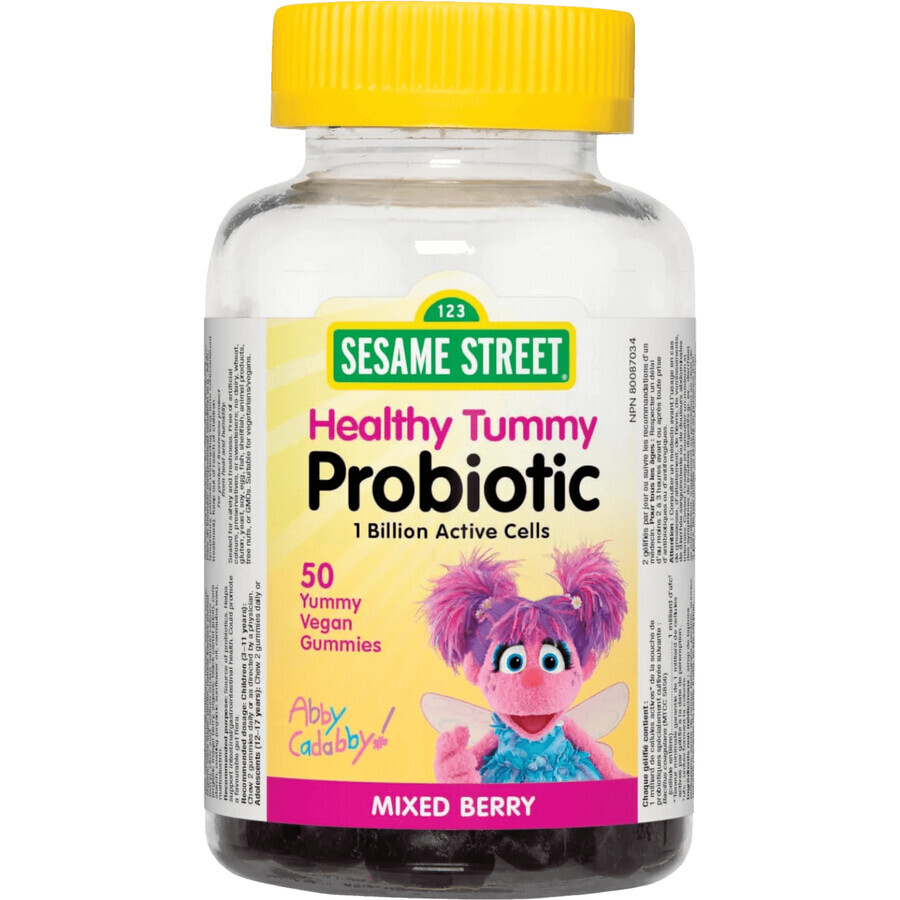 Webber Naturals Sesame Street® Baby Probióticos para un vientre sano 50 uds.