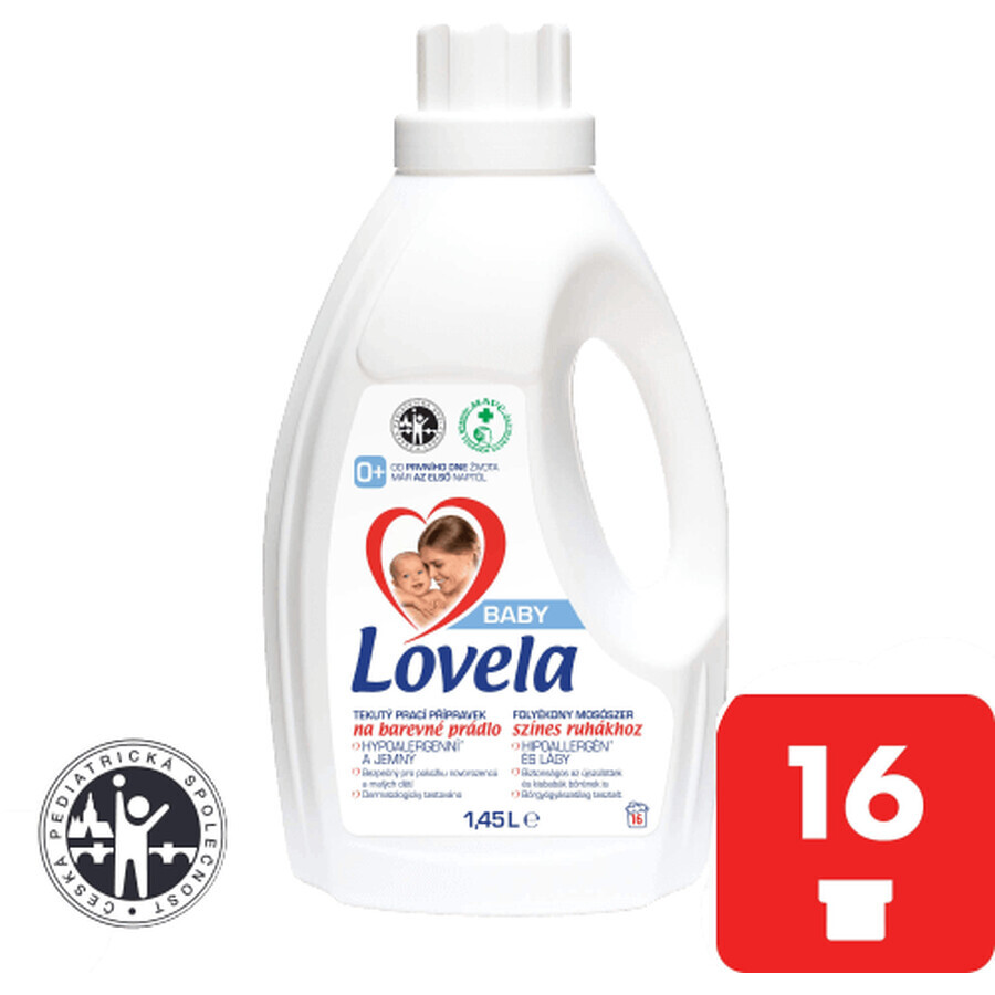 Lovela Baby Gel lavavajillas para ropa de color 1,45 l