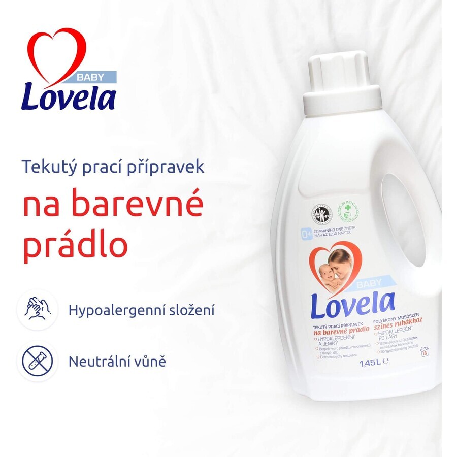 Lovela Baby Gel lavavajillas para ropa de color 1,45 l