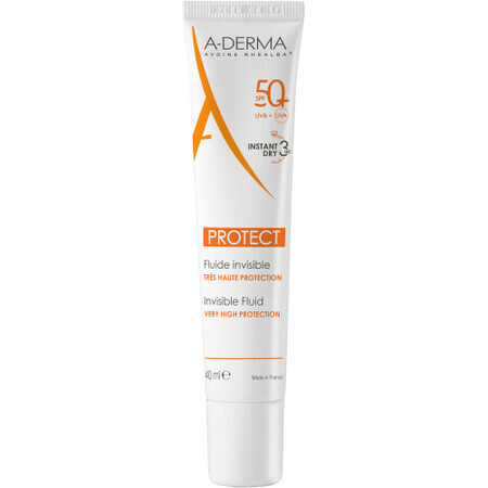 A-Derma PROTECT FLUID SPF50+ Vloeibaar transparant 40 ml