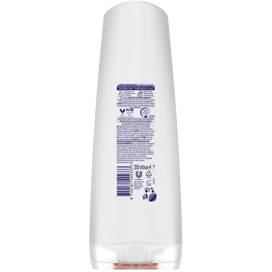 Dove Lang en stralend Conditioner 350 ml