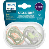 Philips Avent Ultra Air Schnuller Philips Avent Ultra Air großer Schnuller 6-18m Junge 2 Stück