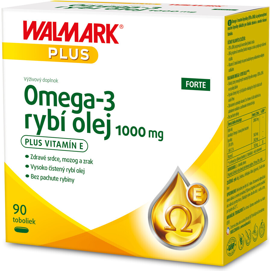 Walmark Omega - 3 FORTE aceite de pescado 1000 mg 90 cápsulas