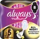 Always Platinum secure Night 8 compresas extra con alas