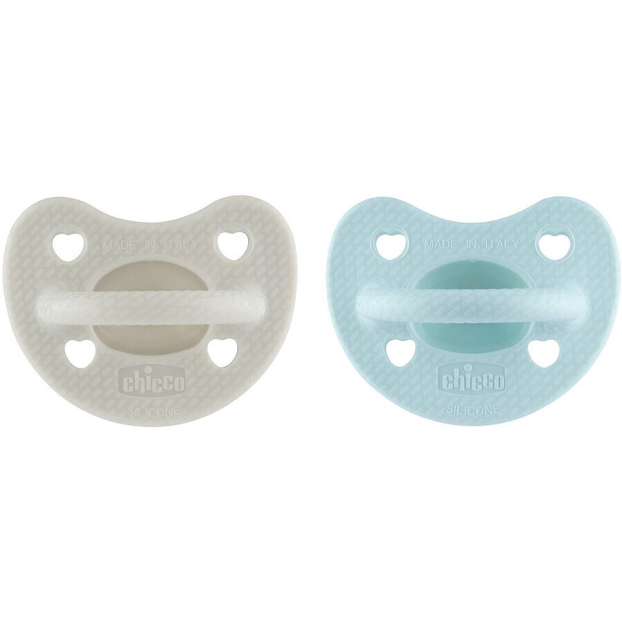 Chupete Chicco Physio luxe verde/gris 6-16m 2 pzs