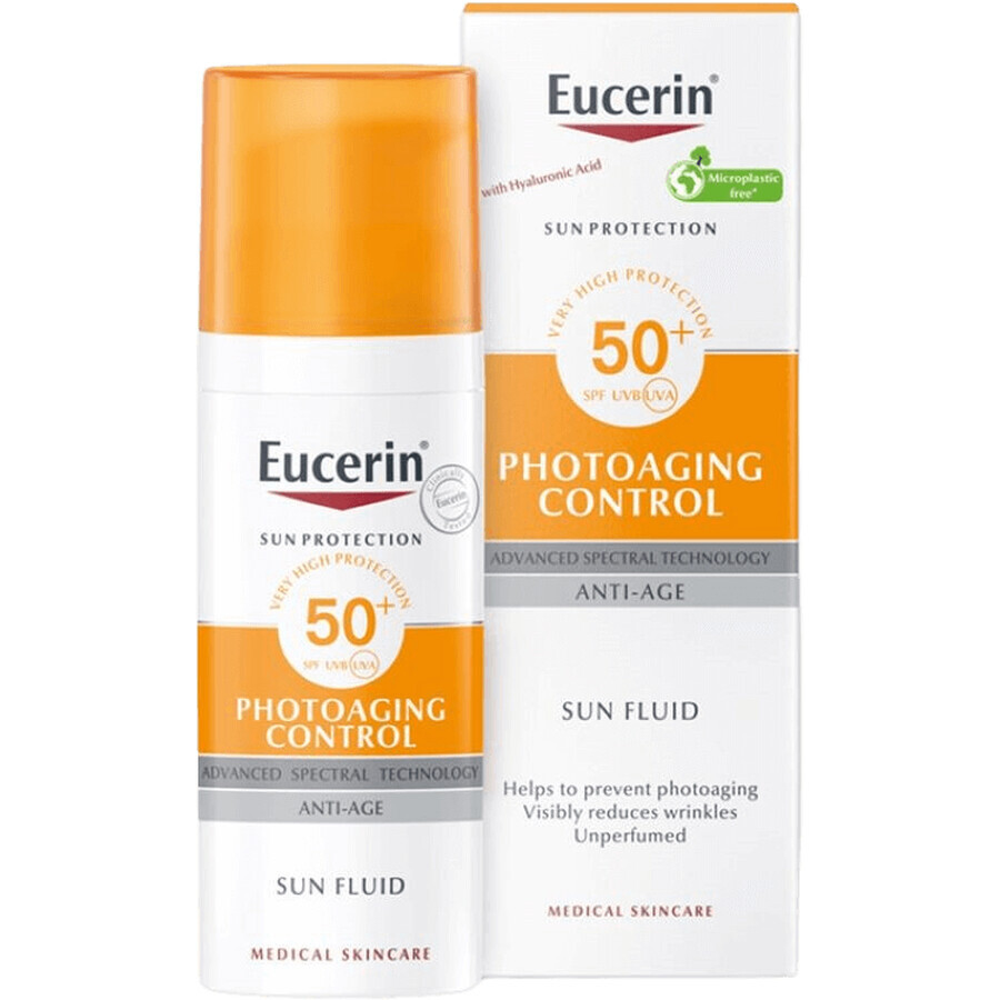 Eucerin Sun Photoaging Control Emulsión Facial Antiarrugas FPS50+ 50 ml