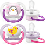 Philips Avent Ultra chupete de aire para mascotas 0-6m niña 2 pcs