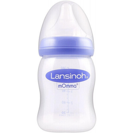 Lansinoh NaturalWave Baby Bottle with Pacifier (Slow Flow SF) 160 ml