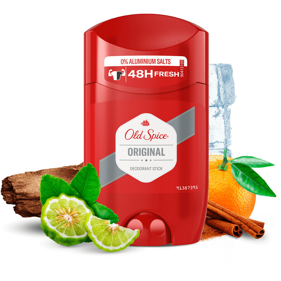 Old Spice Original Deodorant Deodorante solido al gusto fresco e piccante 50 ml