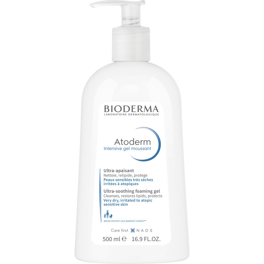 Bioderma Atoderm Gel de ducha espumoso intensivo para pieles muy secas y atópicas 500 ml