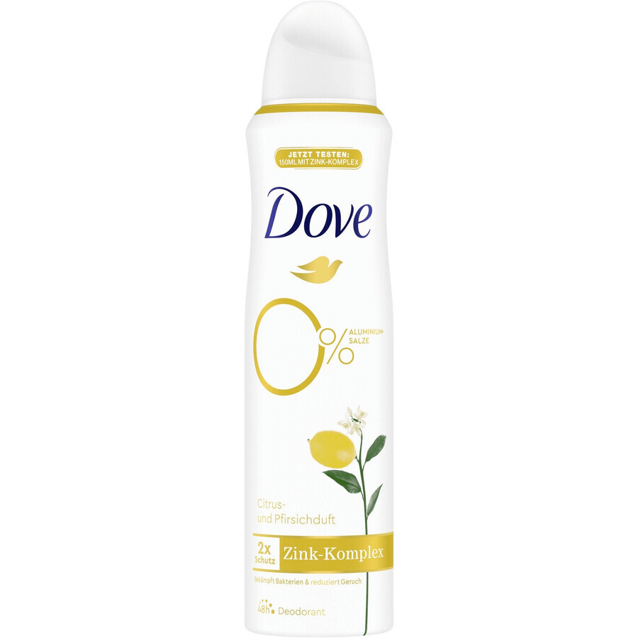 Dove 0% ALU Desodorante Spray Cítricos y Melocotón 150 ml