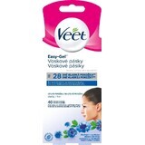 Veet Bandas de cera fría para depilación facial 40 unidades