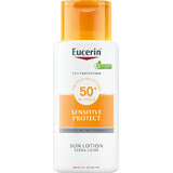 Eucerin SUN SENSITIVE PROTECT SENSITIVE Loción Corporal Muy Ligera FPS 50+, 150 ml