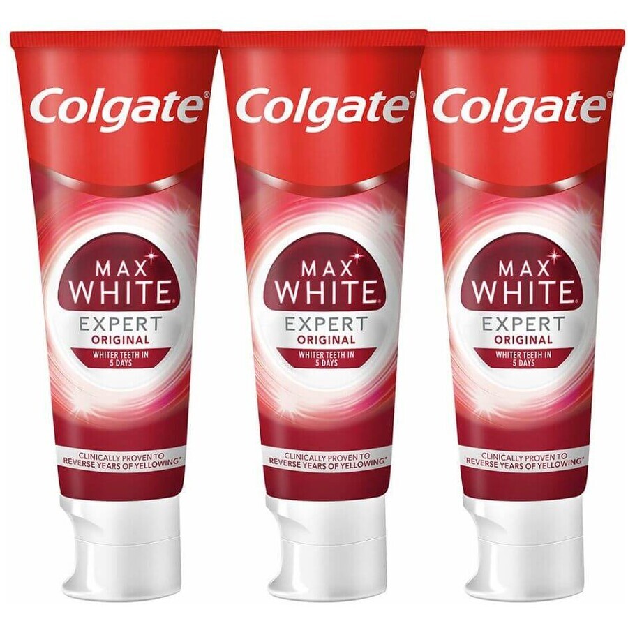 Colgate Max White Expert Pasta Dentífrica Original 3 x 75 ml