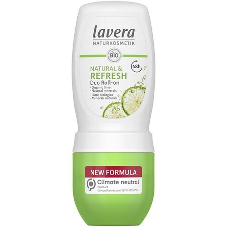 Lavera Roll-on Refresh Deodorant răcoritor cu bilă cu aromă de lămâie 50 ml