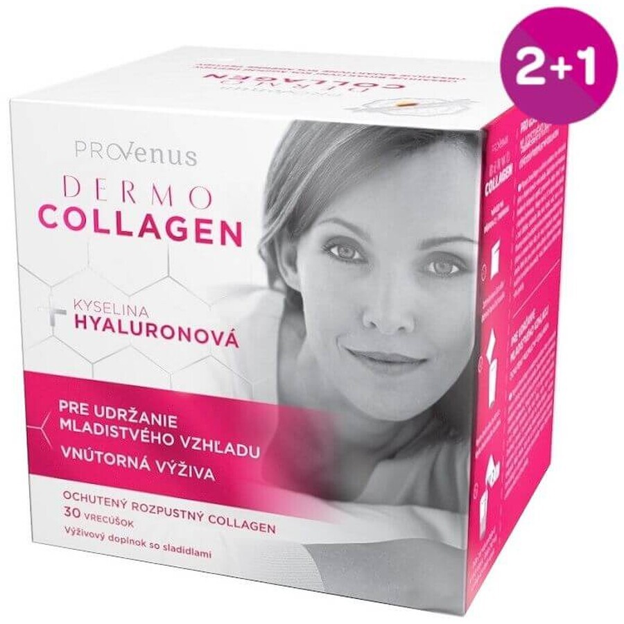 ProVenus DermoCollagen powder orange-flavored Interbeauty action 30 sachets