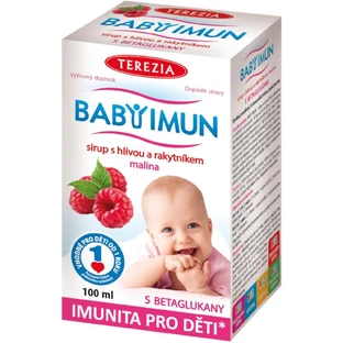 Terezia Babyimun jarabe aromatizado con hlivia y espino amarillo frambuesa 100 ml