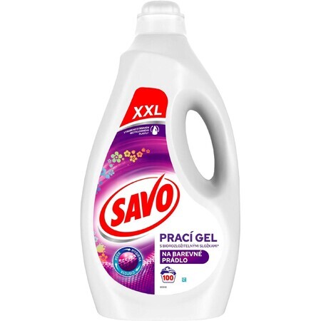 Savo Gel de lavado para ropa de color 100 dosis de lavado 5 l