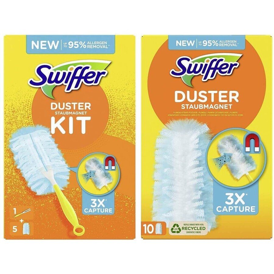 Kit Swiffer (1 manche + 15 aspirateurs)