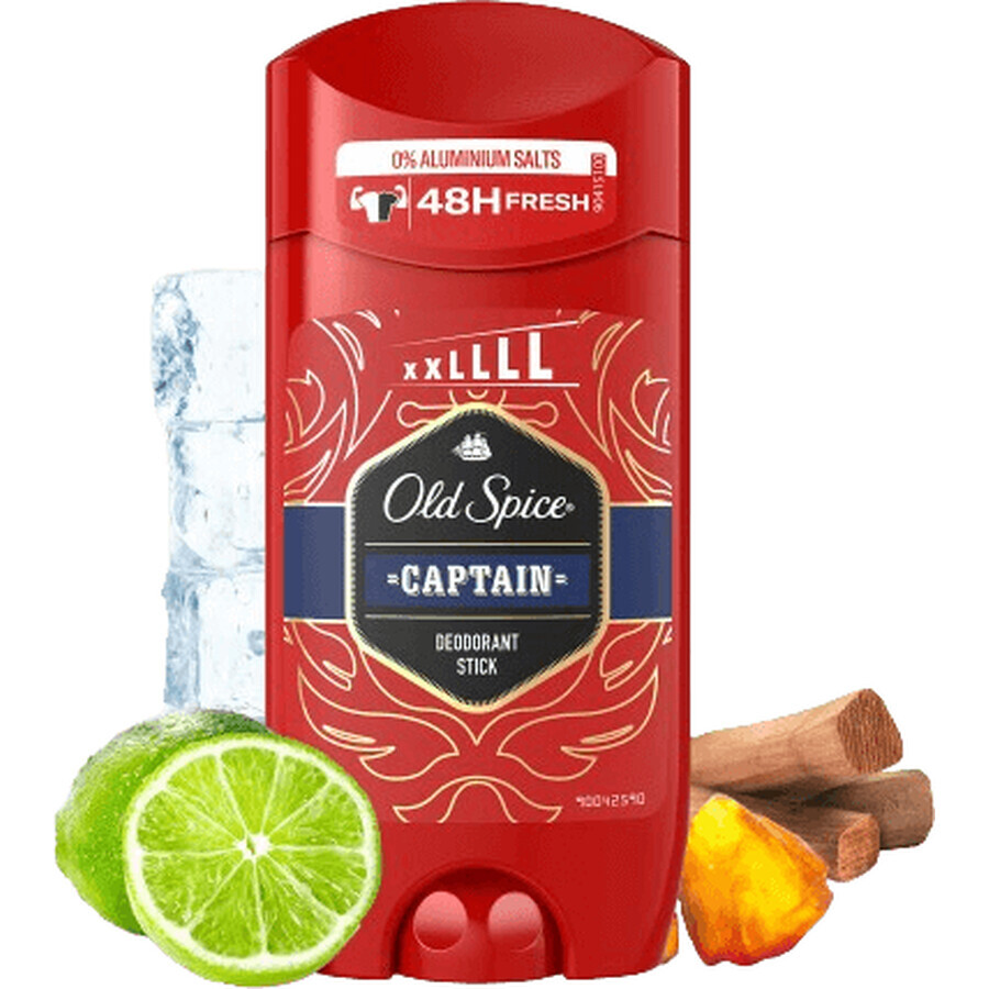 Old Spice Captain XXL deodorant solid cu note de lemn de santal și citrice 85 ml