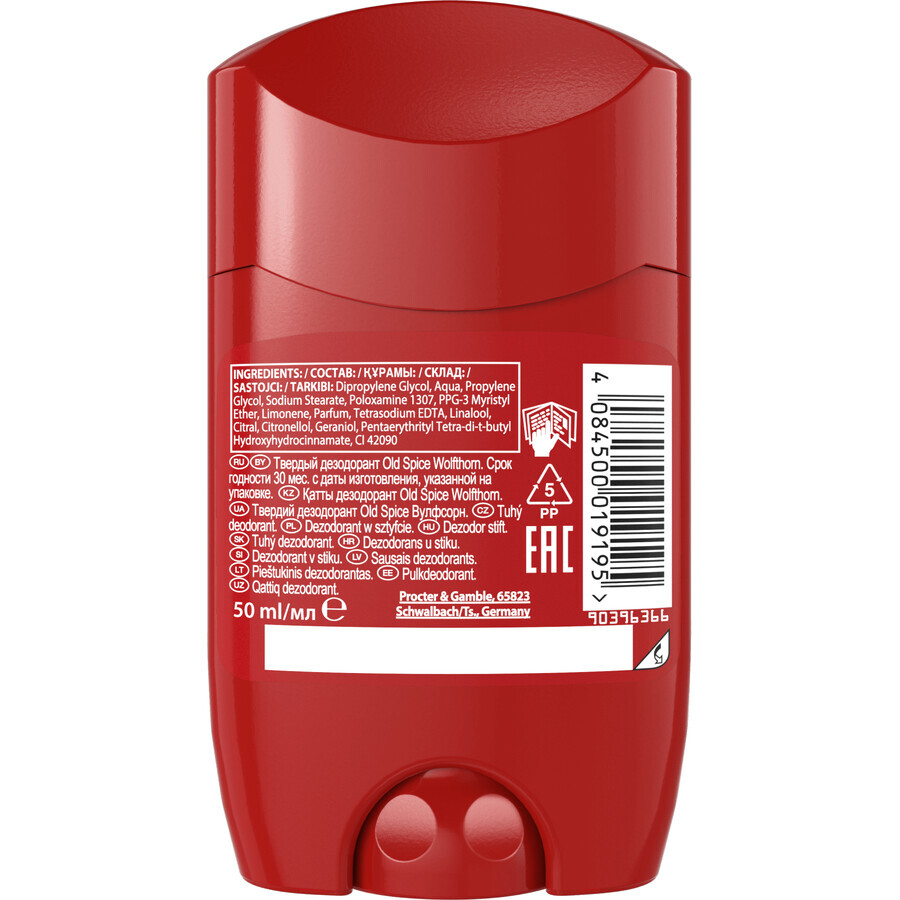 Old Spice WolfThorn Deodorant solid cu aromă tropicală de citrice 50 ml