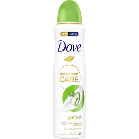 Antitranspirante en spray Dove Advanced care go fresh Pepino y té 150 ml