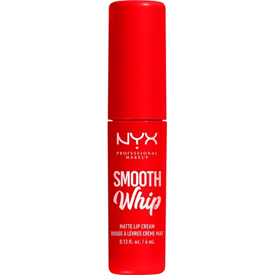 NYX Professional Makeup Barra de labios líquida mate Smooth Whip Matte Lip Cream 12 Icing On Top, 4 ml