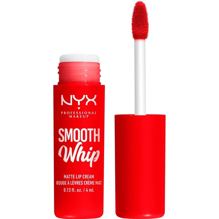 NYX Professional Makeup Barra de labios líquida mate Smooth Whip Matte Lip Cream 12 Icing On Top, 4 ml