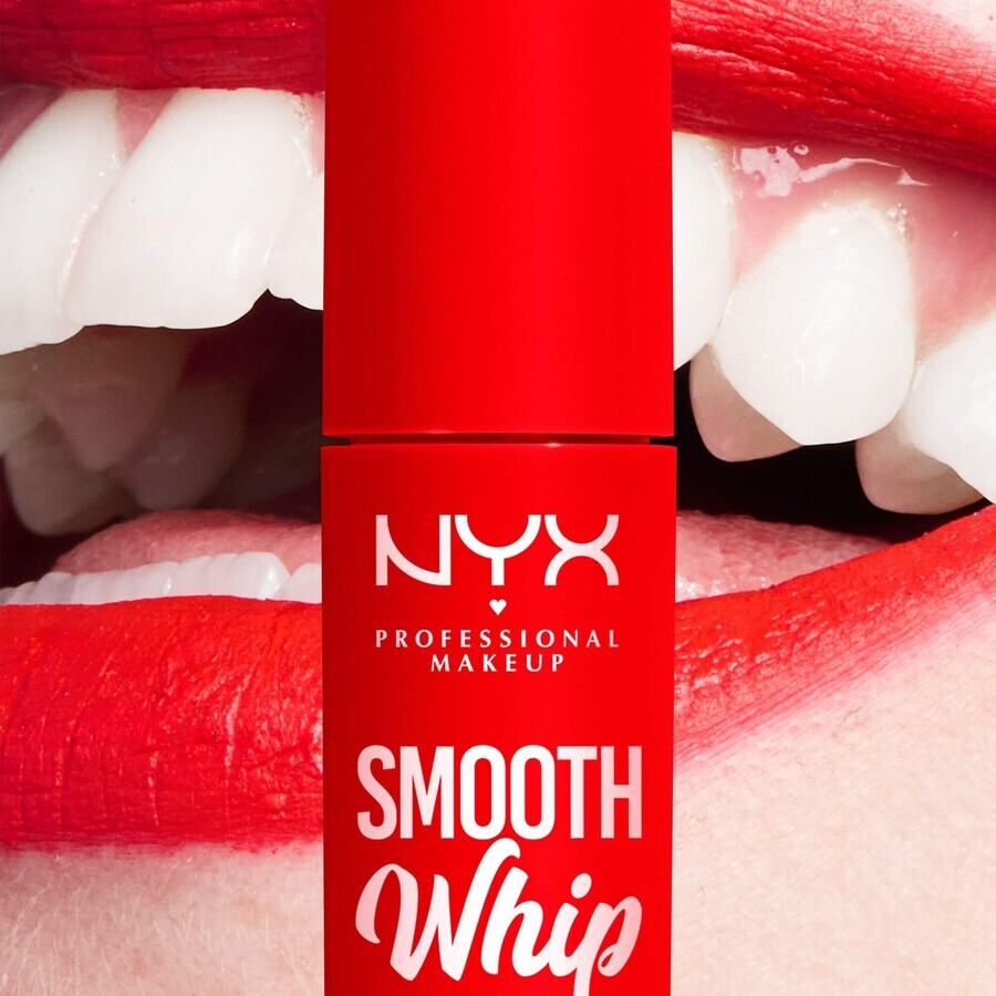 NYX Professional Makeup Barra de labios líquida mate Smooth Whip Matte Lip Cream 12 Icing On Top, 4 ml